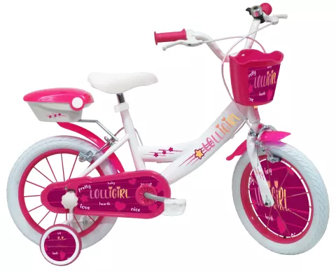 Bici Bimba Lolli Girl 14" porta bambola e cestino